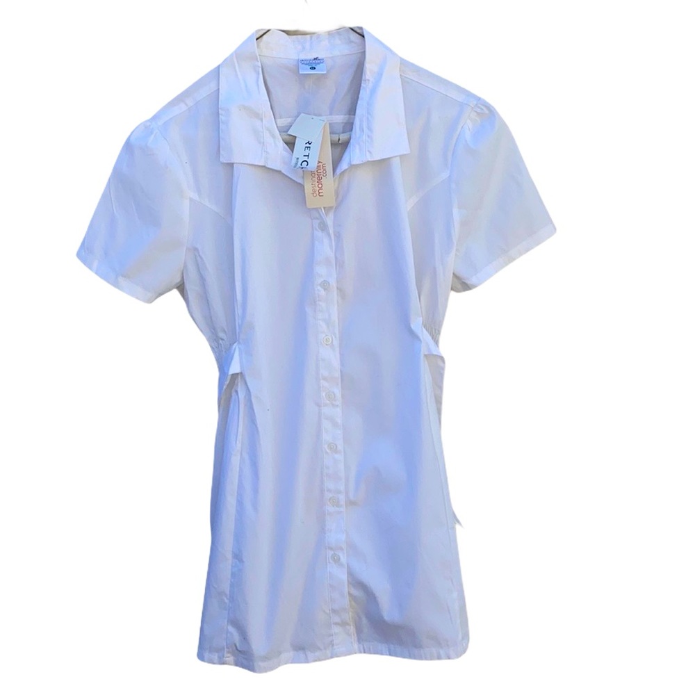 Motherhood Maternity White Top NWT XL